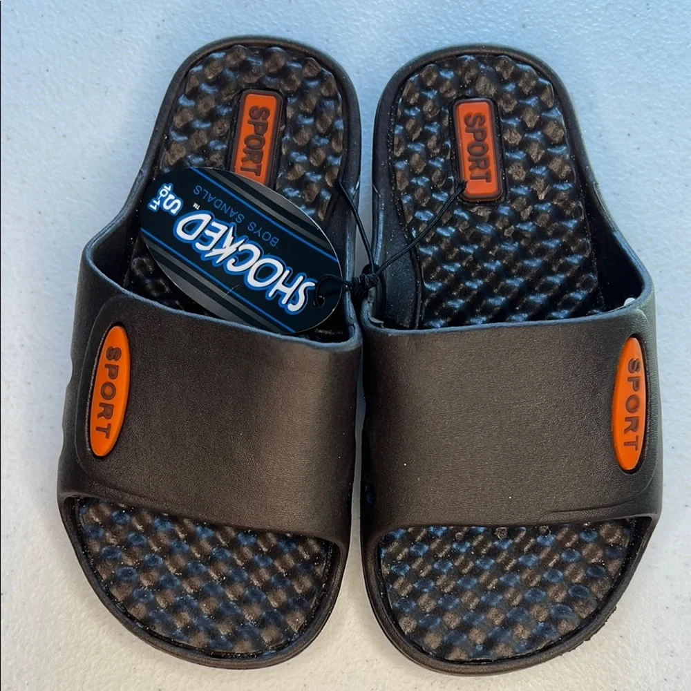 Sport‎ Boys' Sandals - brown and Orange Size 10/11